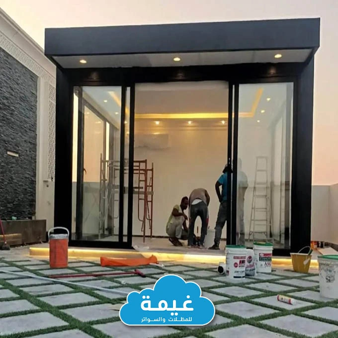 مجلس زجاج خارجي جدة