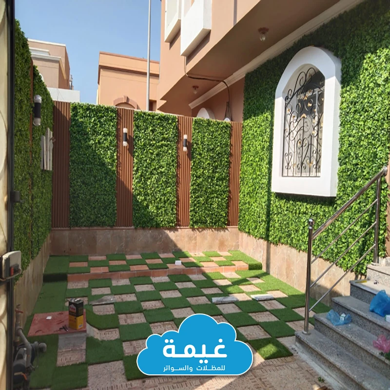 تنسيق حدائق عشب صناعي جدة