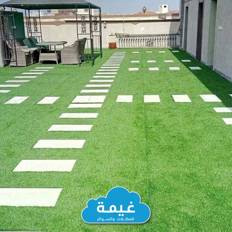 تنسيق حدائق عشب صناعي بجدة